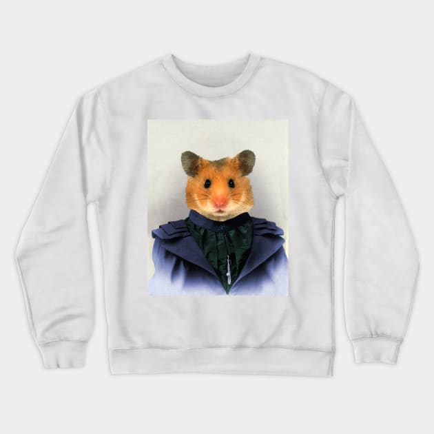 Hamster Lady Crewneck Sweatshirt by Loveday101